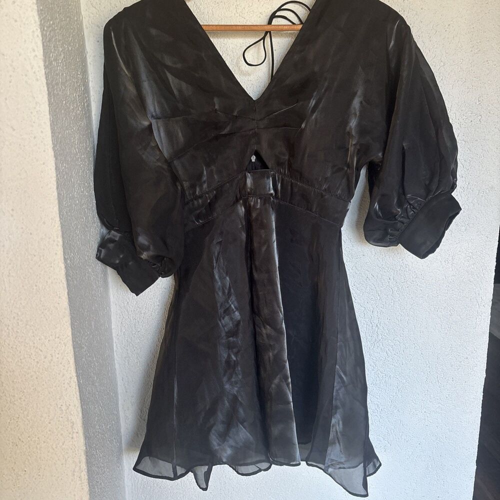 Day + Moon Cosplay Femme  Black Fit  Flare Dark Romantic Goth Dress Size M - Picture 6 of 13